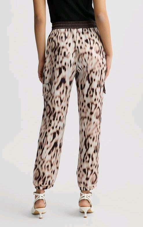 liu jo pantaloni jogging in raso stampato ta5293ts964